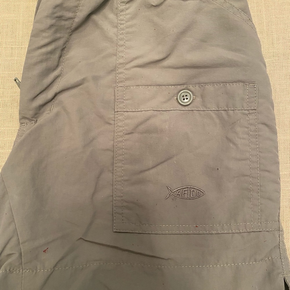 AFTCO fishing shorts - olive - size 28